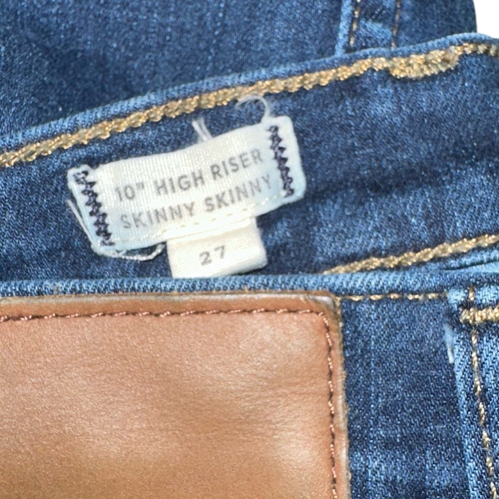 Madewell Dark Blue 10” High Riser Skinny Skinny Jeans 27 - Picture 2 of 5